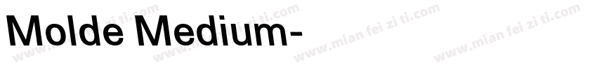 Molde Medium字体转换